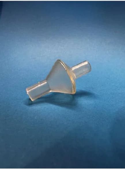 Raster prototype image of the flexible Cone principle model that could not fold flush to the catheter.
